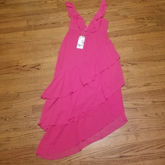 Show Me Your MuMu pink ruffles maxi dress - Picture 11 of 12